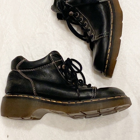 Vintage 90’s 8542 Dr Martens unisex black leather oil resistant work boots - Picture 2 of 9